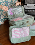 Luggage Organiser 4 Pack - olive