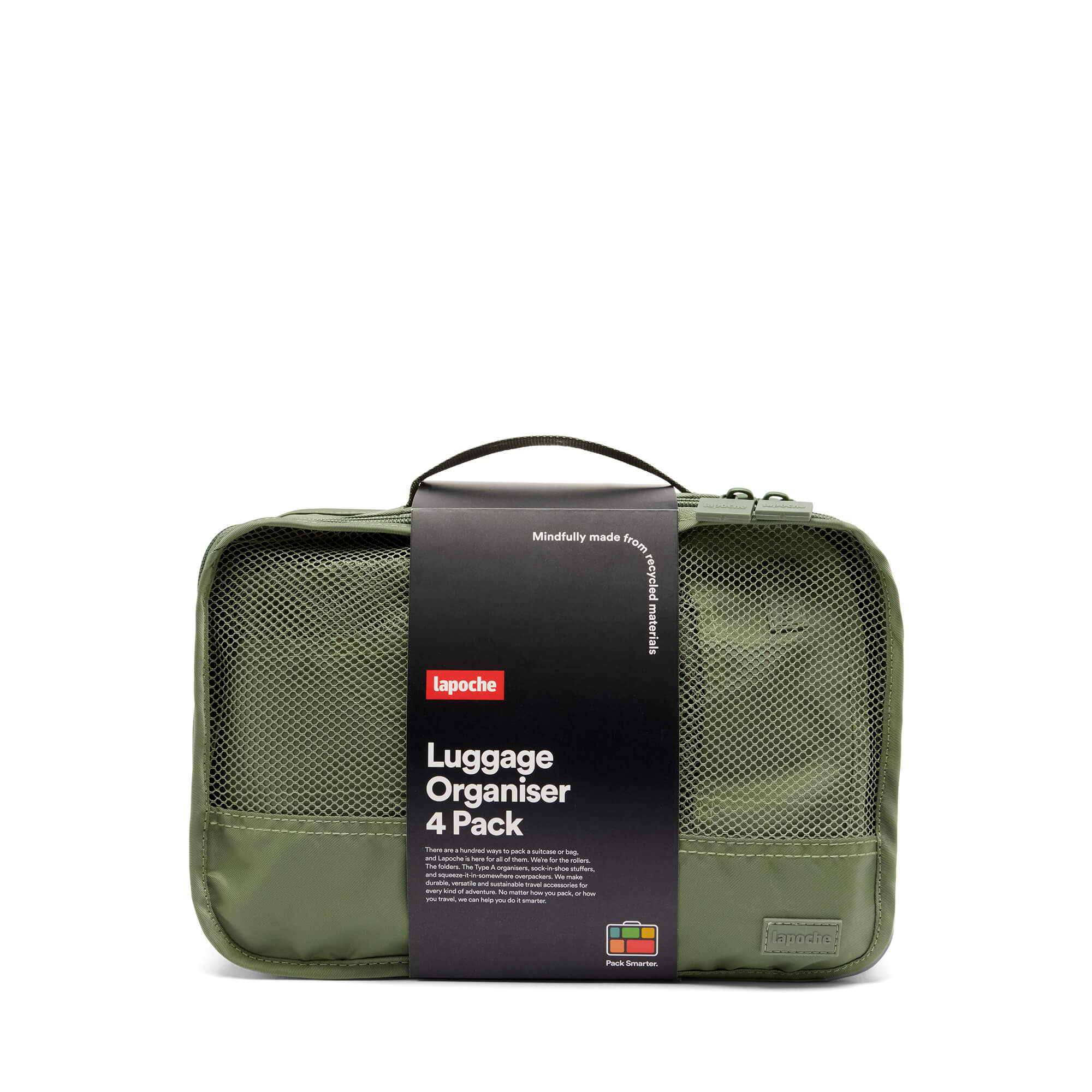 Luggage Organiser 4 Pack - olive