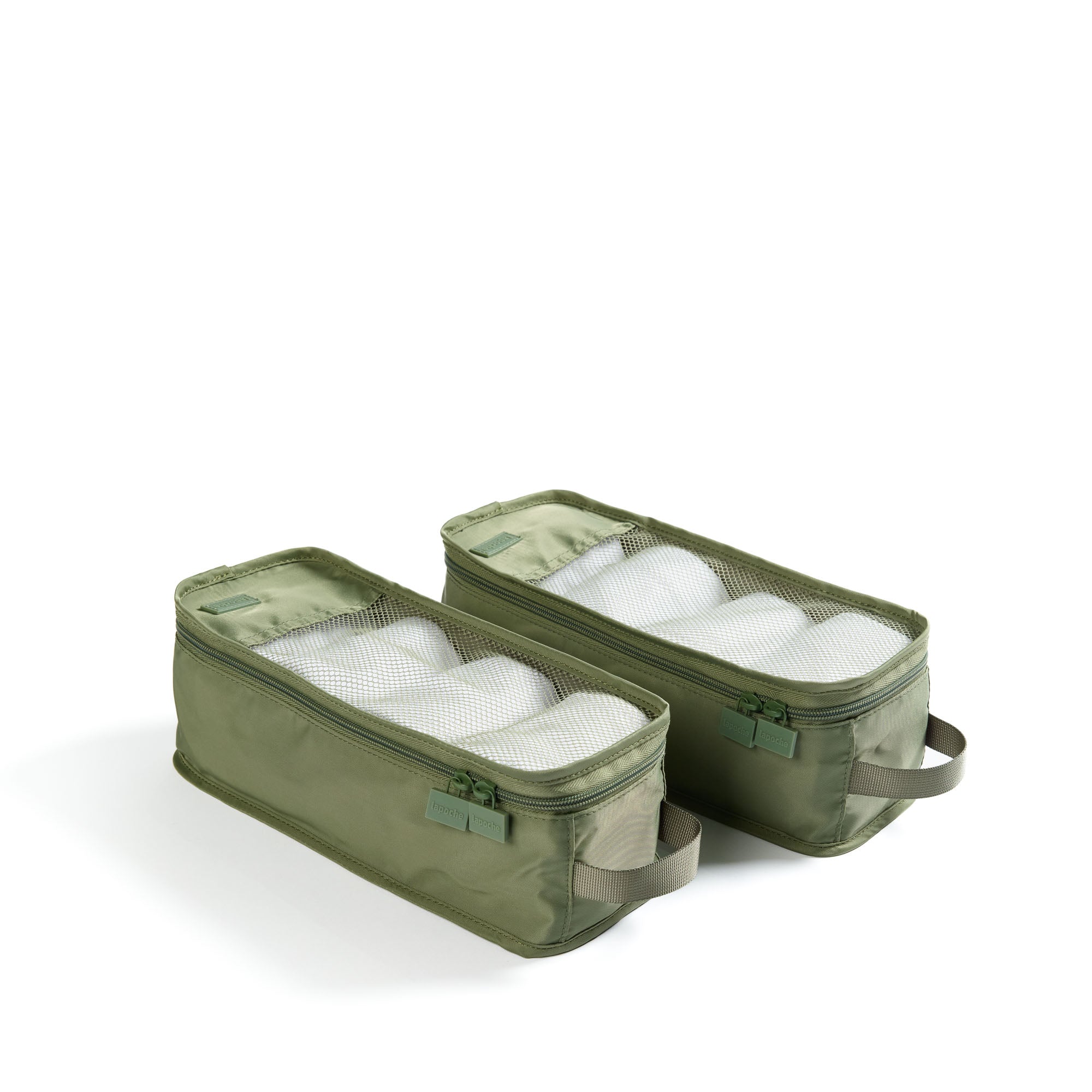 Mini Luggage Organiser 2 pack - Olive | Lapoche