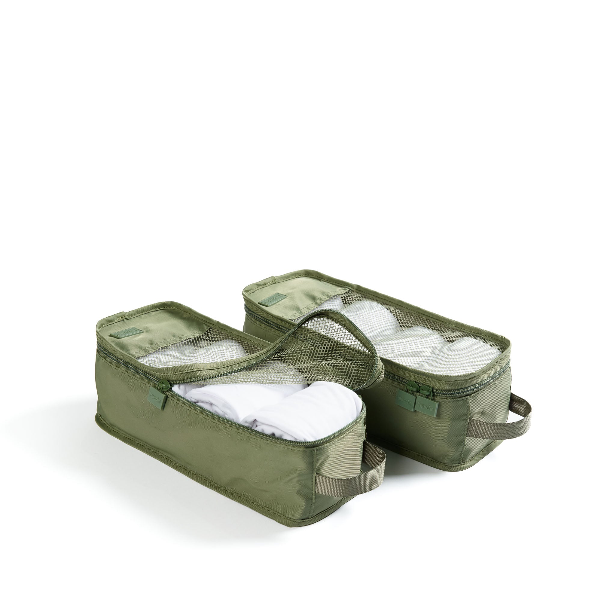 Mini Luggage Organiser 2 pack - Olive | Lapoche