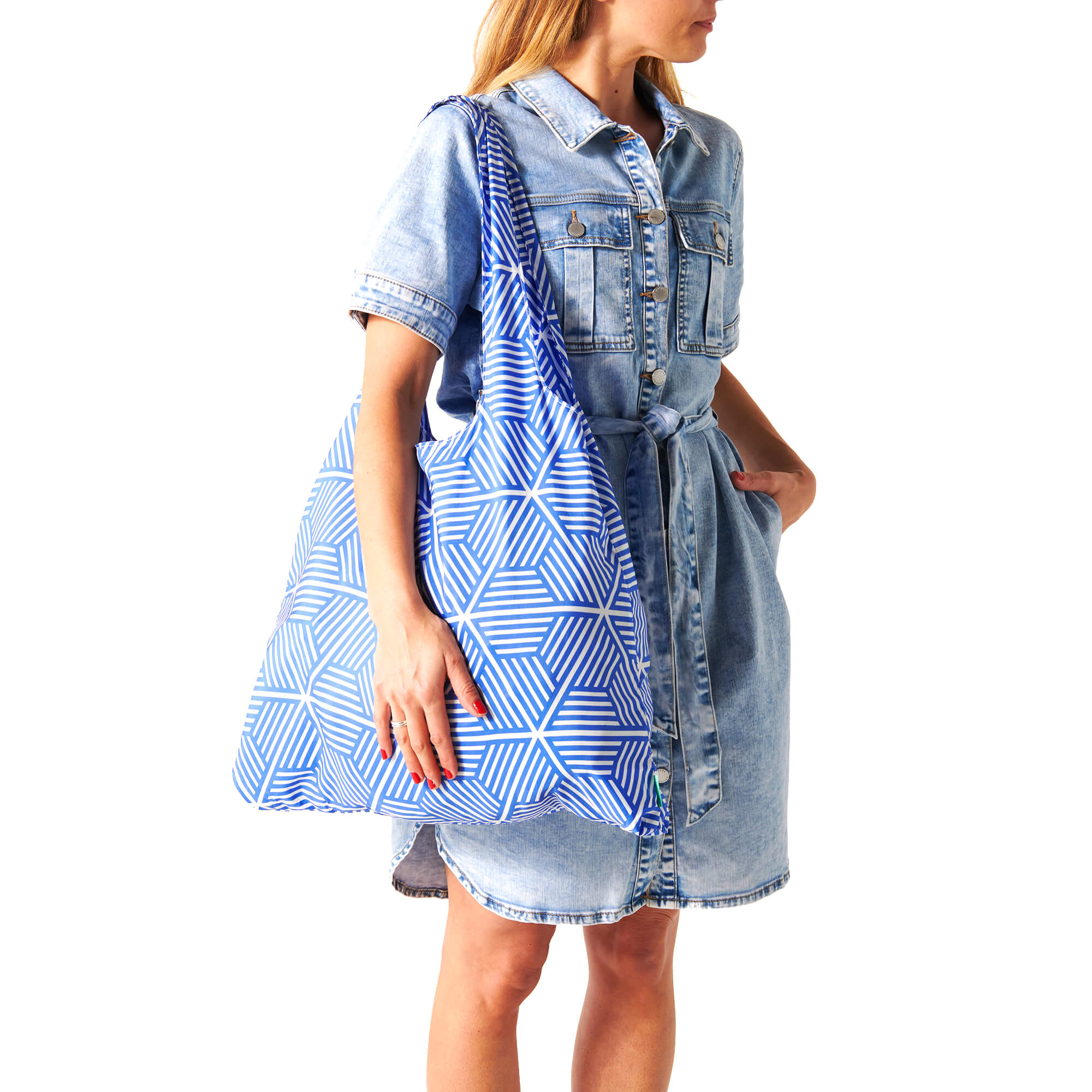 Packable Shopper - geometric