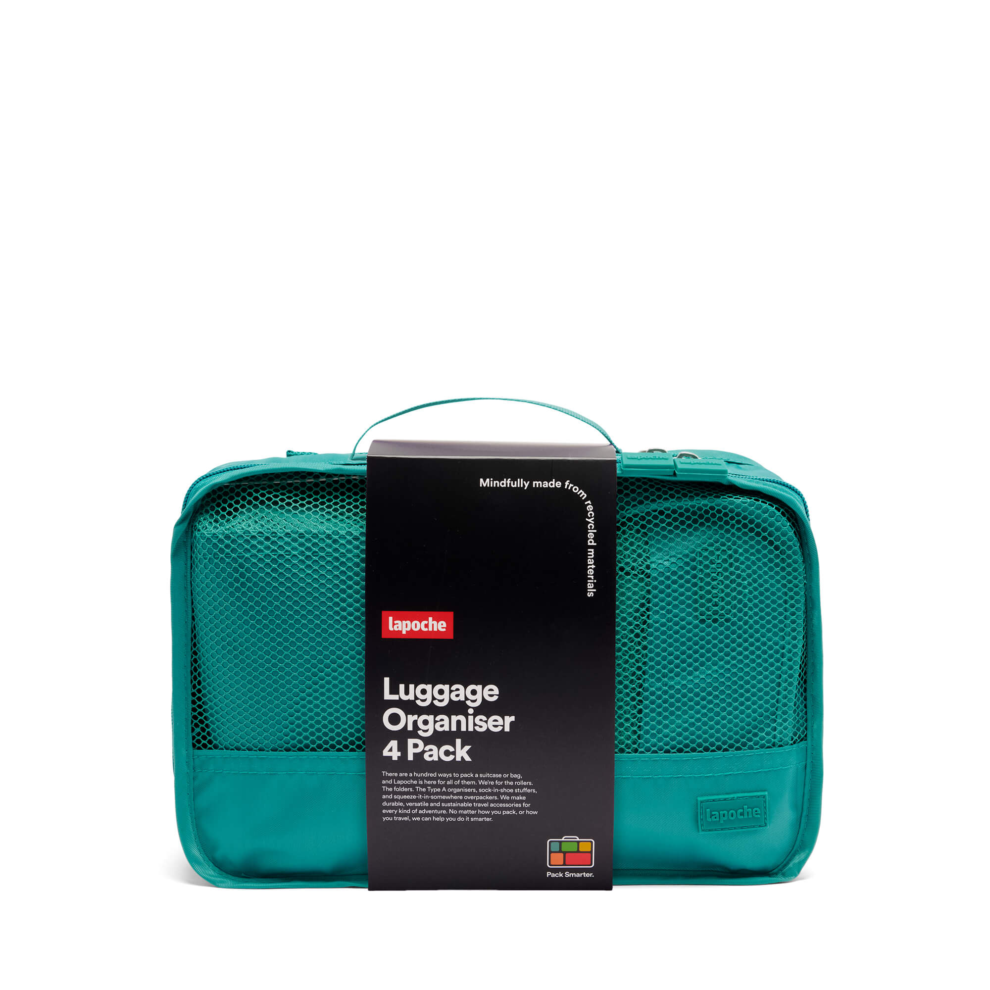 Luggage Organiser 4 Pack - spruce