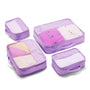 Luggage Organiser 4 Pack - lilac