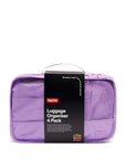 Luggage Organiser 4 Pack - lilac