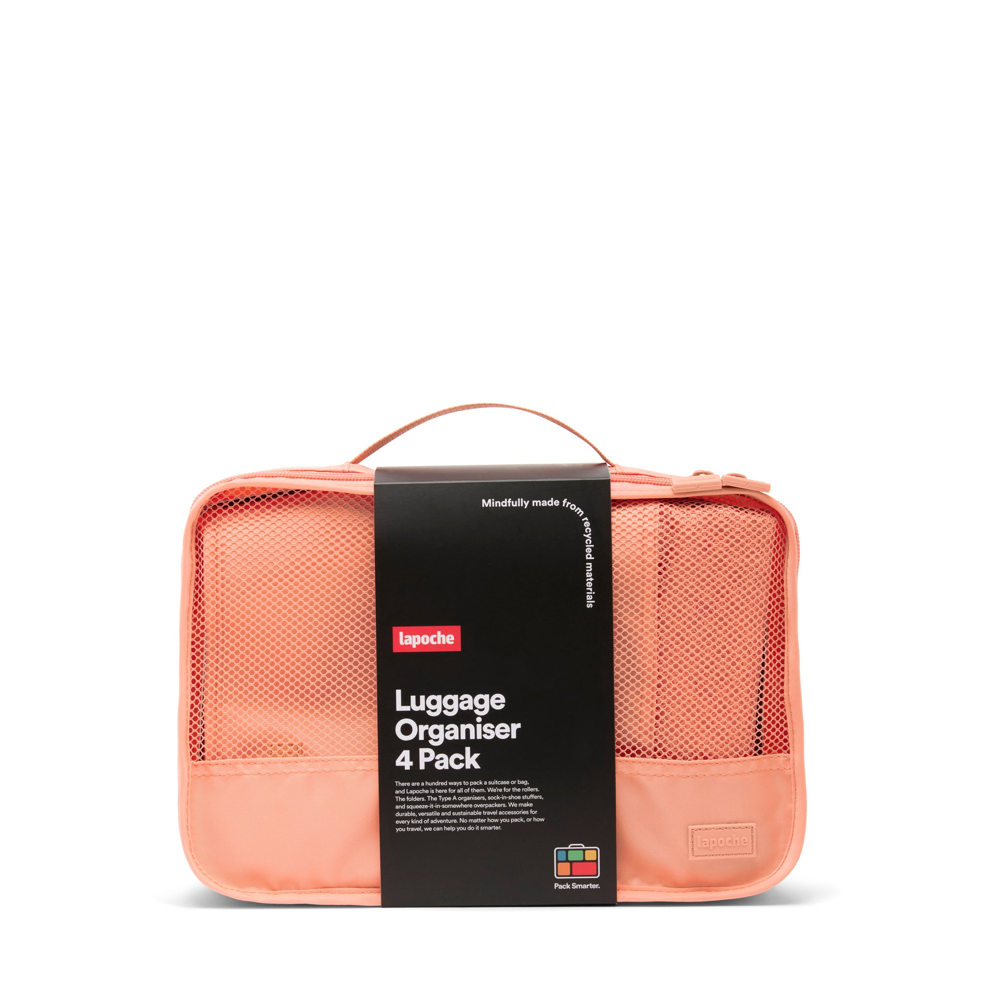 Luggage Organiser 4 Pack - apricot