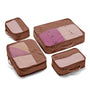 Luggage Organiser 4 Pack - mocha