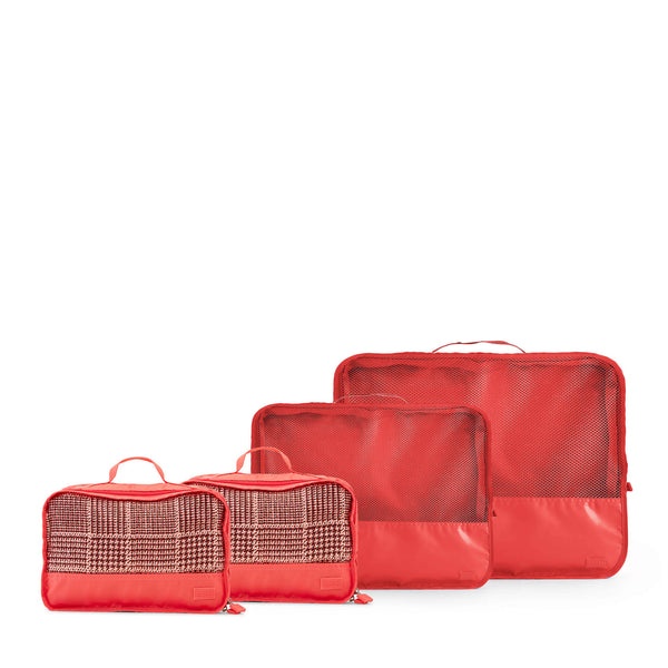 Luggage Organiser 4 Pack - blush