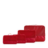 Luggage Organiser 4 Pack - red