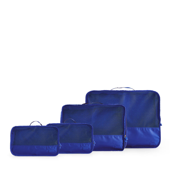 Luggage Organiser 4 Pack - blue