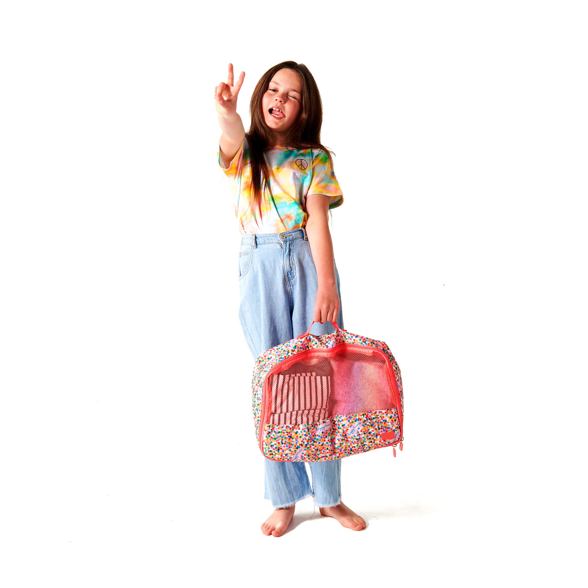 Luggage Organisers - polkadot